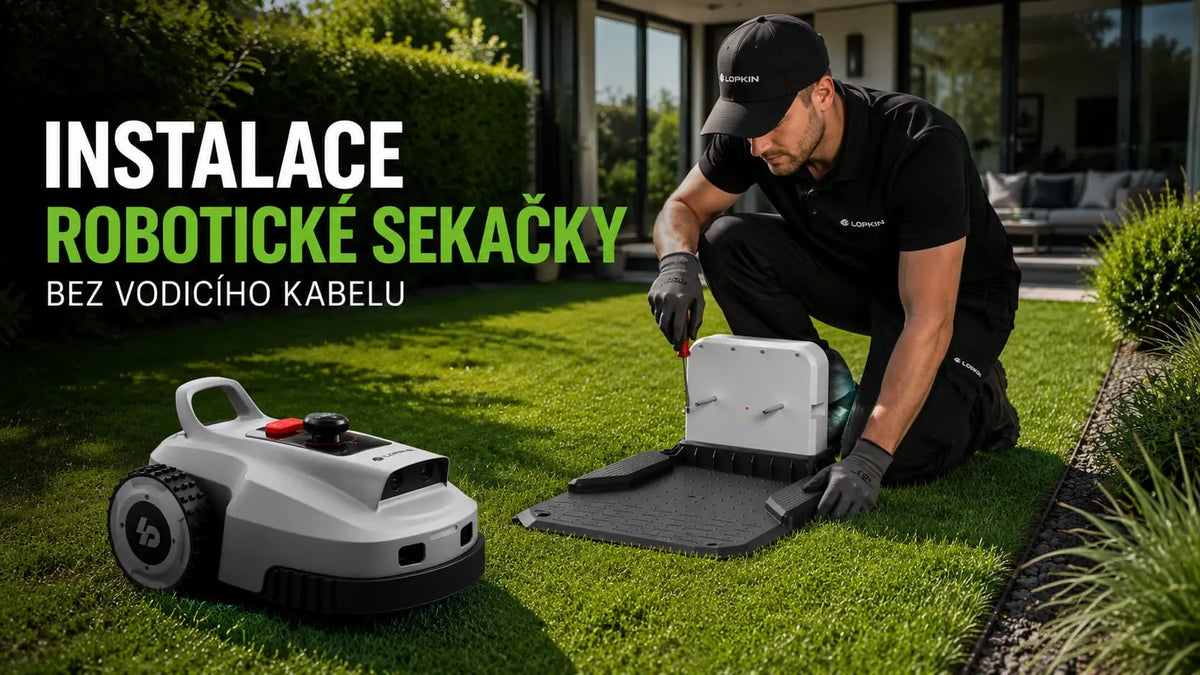 Instalace robotické sekačky bez vodicího kabelu