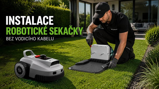 Instalace robotické sekačky bez vodicího kabelu