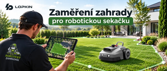 Zaměření zahrady pro robotickou sekačku
