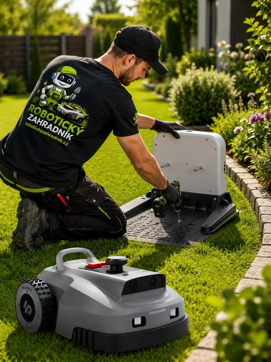 Instalace robotické sekačky